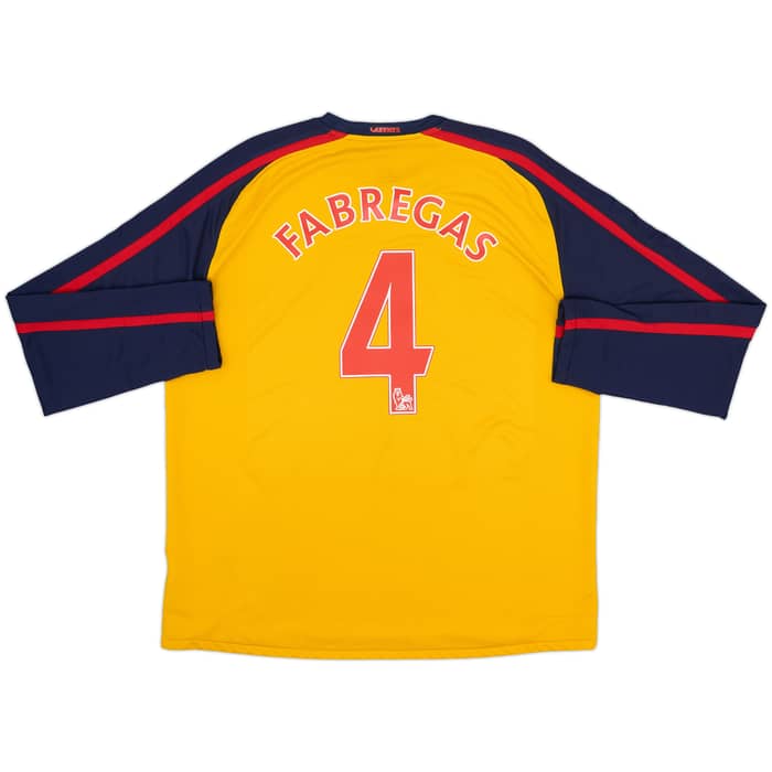 2008-09 Arsenal Away L/S Shirt Fabregas #4 - 6/10 - (XL)