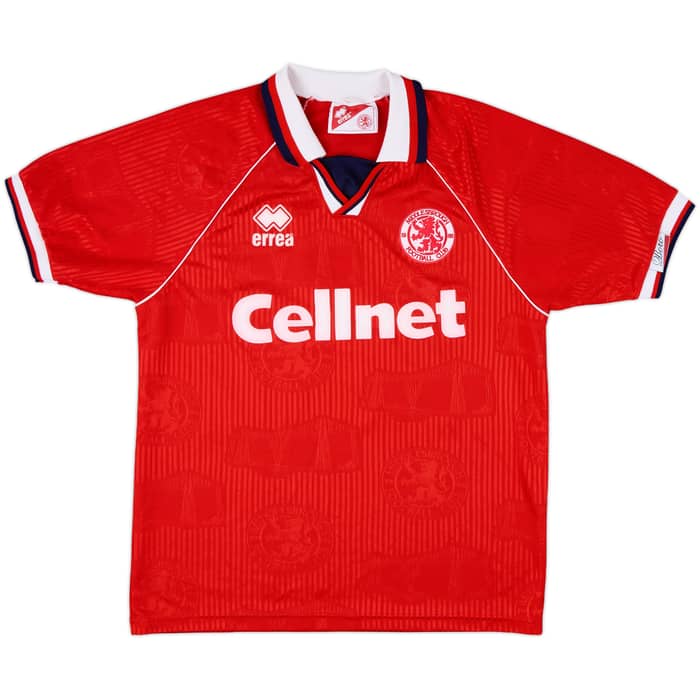 1995-96 Middlesbrough Home Shirt Barmby #7 - 6/10 - (M)