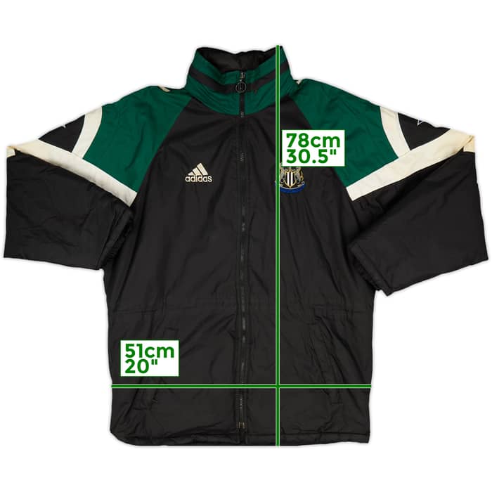 1997-99 Newcastle adidas Padded Bench Coat - 5/10 - (M)
