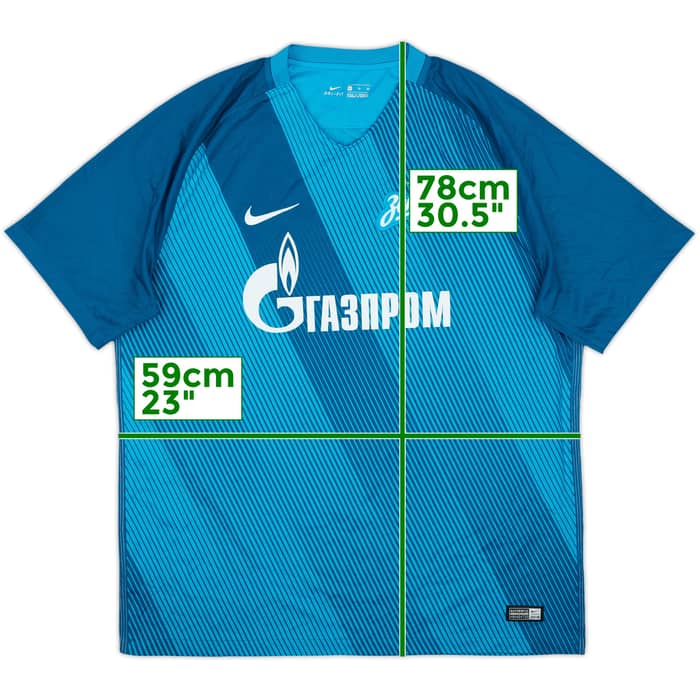 2016-17 Zenit St. Petersburg Home Shirt - 9/10 - (XL)