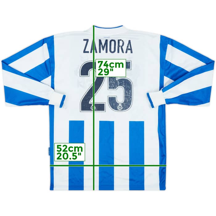 2002-04 Brighton Home L/S Shirt Zamora #25 - 5/10 - (L)