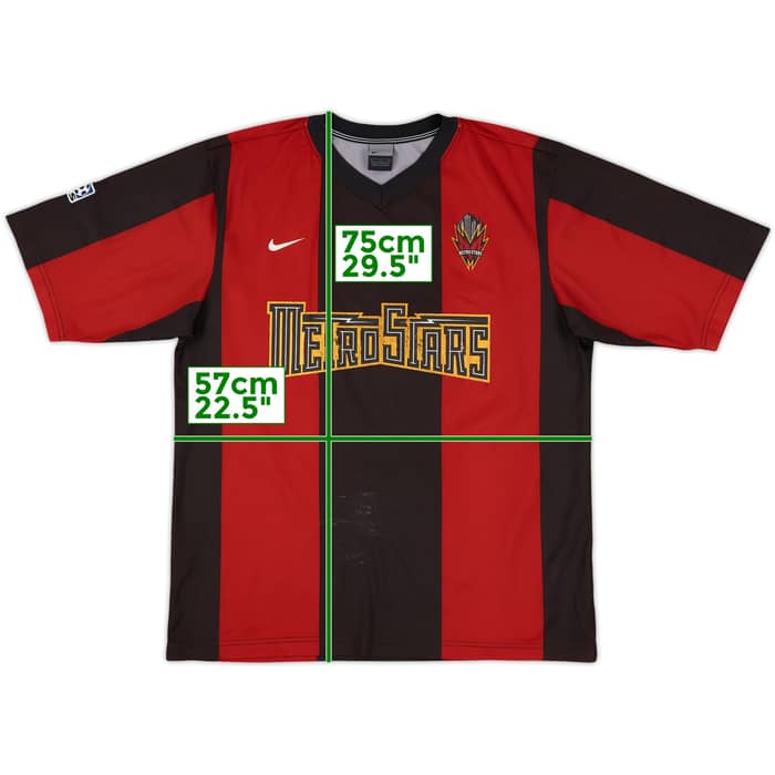 2000 NY/NJ Metrostars Basic Home Shirt - 5/10 - (L)