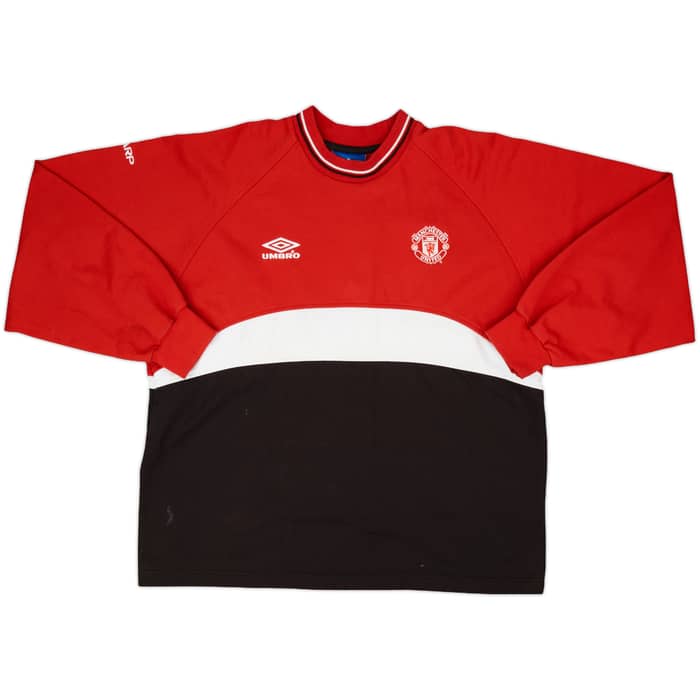 1999-00 Manchester United Umbro Sweat Top - 8/10 - (L)