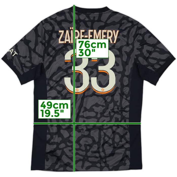 2023-24 Paris Saint-Germain Third Shirt Zaire-Emery #33 (M)