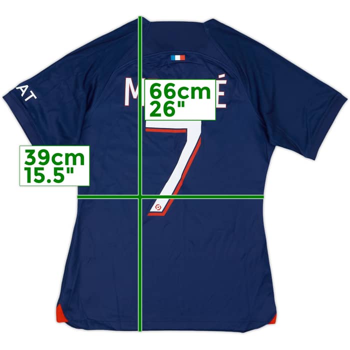 2023-24 Paris Saint-Germain Home Shirt Mbappe #7 (Women's S)