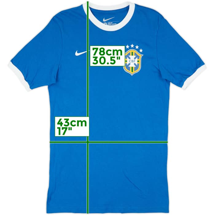2014-15 Brazil Nike Cotton Tee - 9/10 - (M)