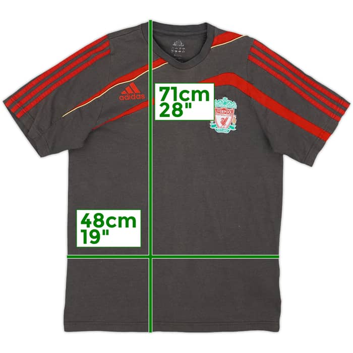 2009-10 Liverpool adidas Cotton Tee - 5/10 - (S)