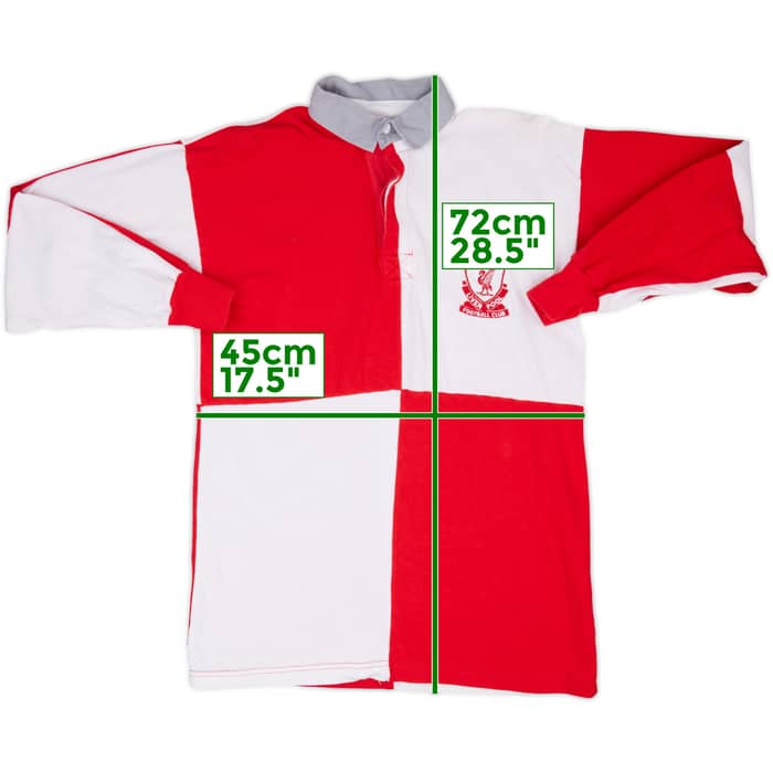 1980s Liverpool Senes Rugby Polo L/S Shirt - 8/10 - (S)