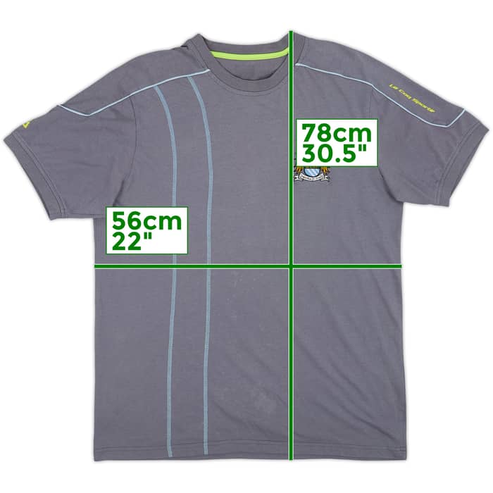 2007-08 Manchester City Le Coq Sportif Cotton Tee - 6/10 - (L)