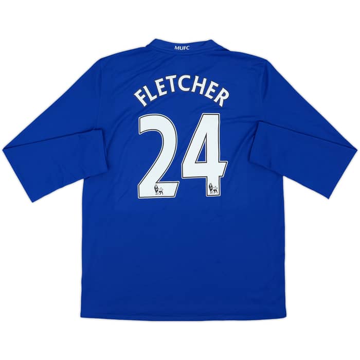 2008-09 Manchester United Third L/S Shirt Fletcher #24 - 8/10 - (L)
