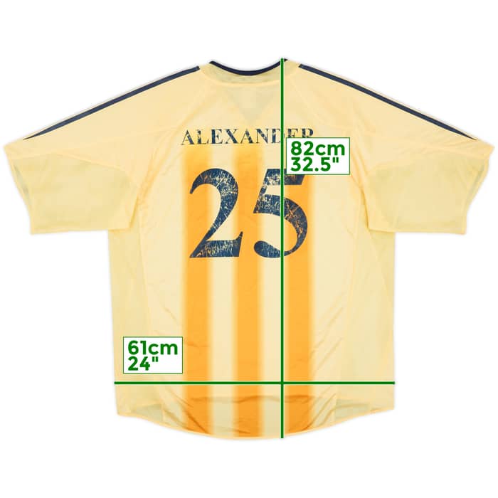 2004-05 Ajax Away Shirt Alexander #25 - 3/10 - (XL)