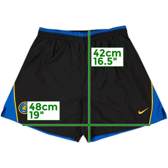 2001-02 Inter Milan Home Shorts - 8/10 - (XL)