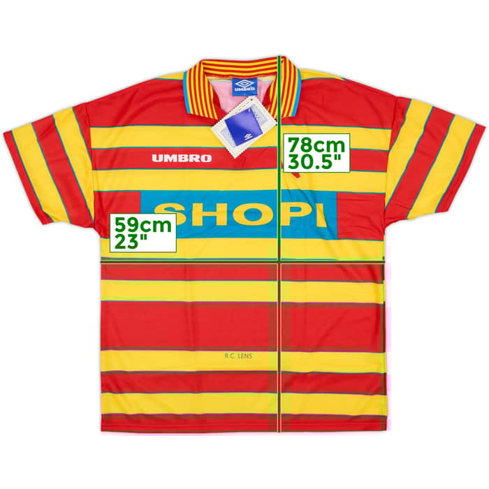 1996-97 Lens Home Shirt (L)