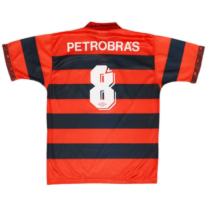 1994-95 Flamengo Centenary Home Shirt #8 - 9/10 - (L)