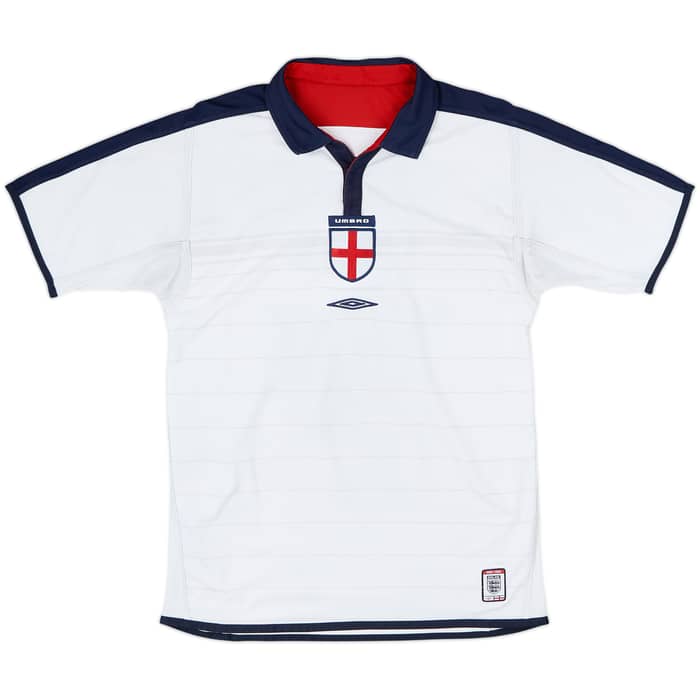 2003-05 England Home Shirt Beckham #7 - 5/10 - (S)