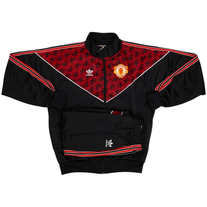 1990-92 Manchester United adidas Tracksuit - 7/10 - (M)
