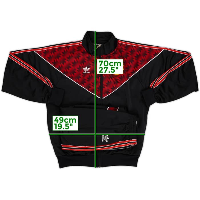 1990-92 Manchester United adidas Tracksuit - 7/10 - (M)