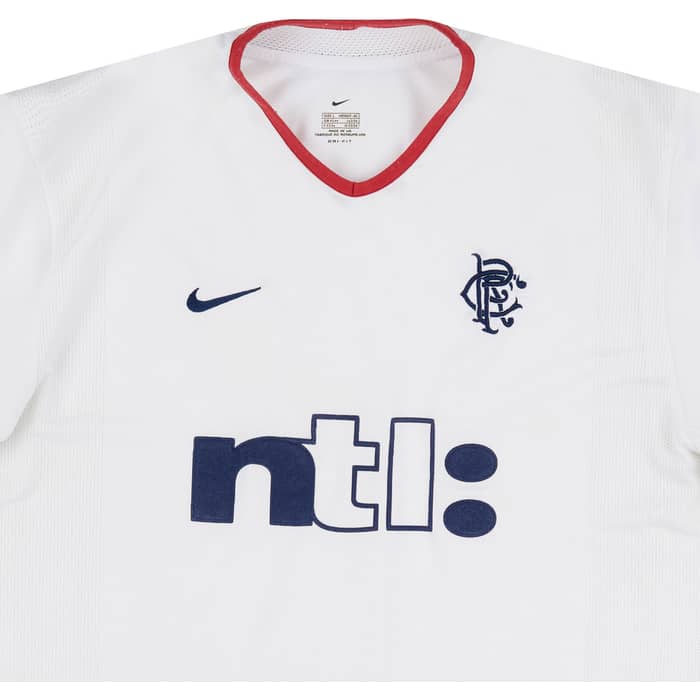 2001-02 Rangers Away L/S Shirt - 8/10 - (XL)