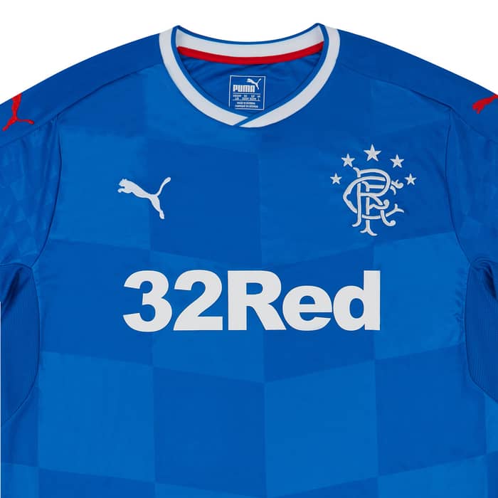 2016-18 Rangers Home Shirt - 8/10 - (L)