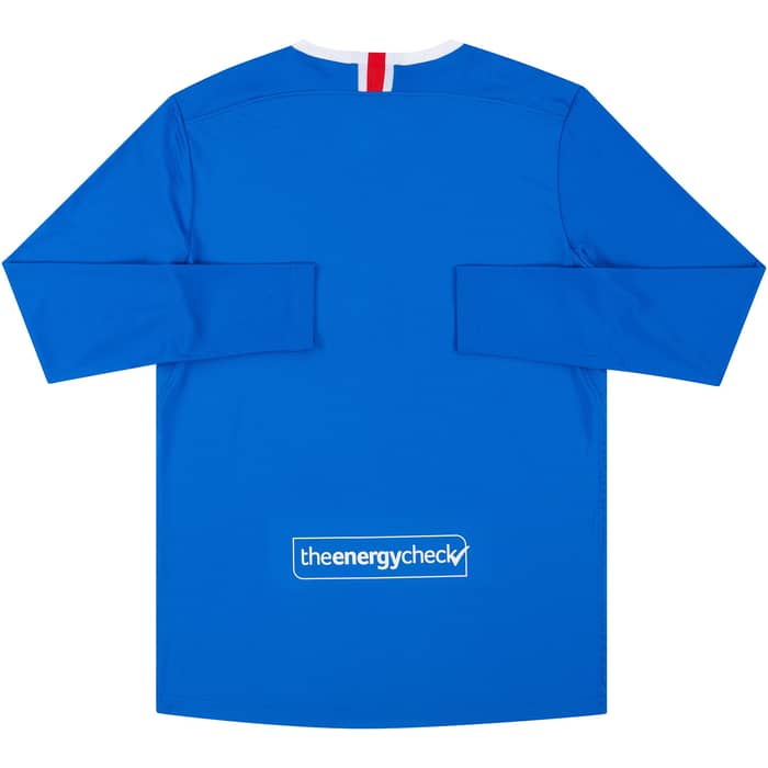2020-21 Rangers Player Issue Pro Home L/S Shirt
