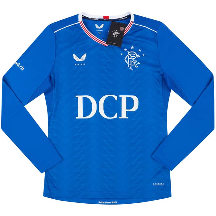 2020-21 Rangers Women's Player Issue Pro Home L/S Shirt