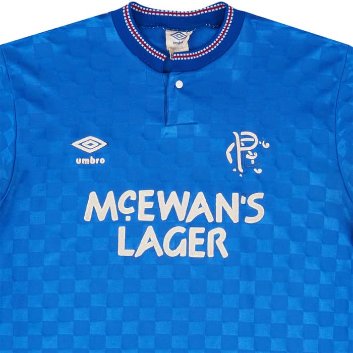1987-90 Rangers Home Shirt - 8/10 - (M)