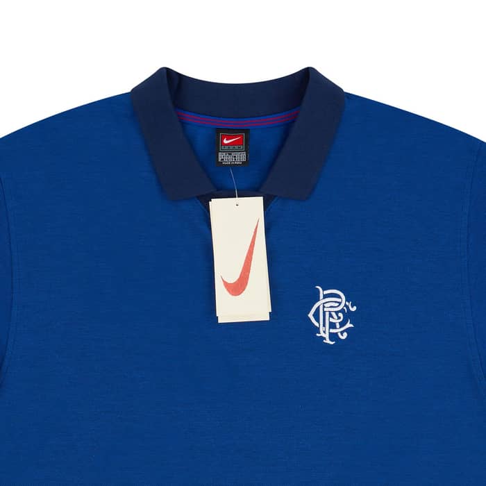1997-99 Rangers Nike Polo T-Shirt