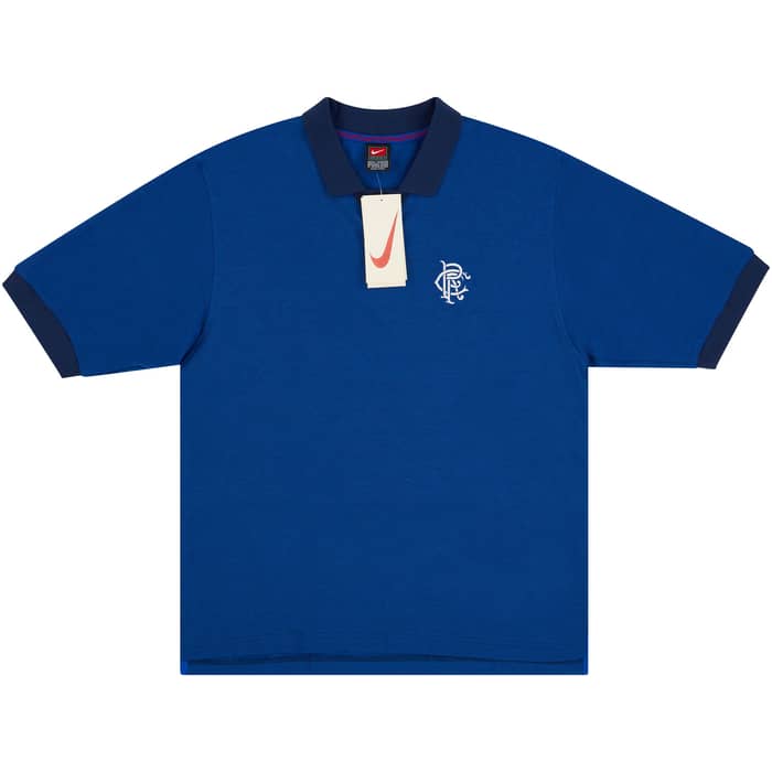 1997-99 Rangers Nike Polo T-Shirt