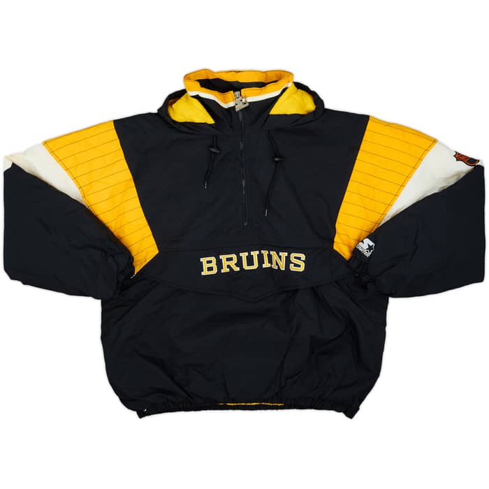 1990s Boston Bruins Starter 1/2 Zip Rain Coat - 9/10 - (XL)