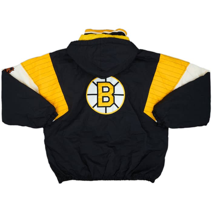 1990s Boston Bruins Starter 1/2 Zip Rain Coat - 9/10 - (XL)