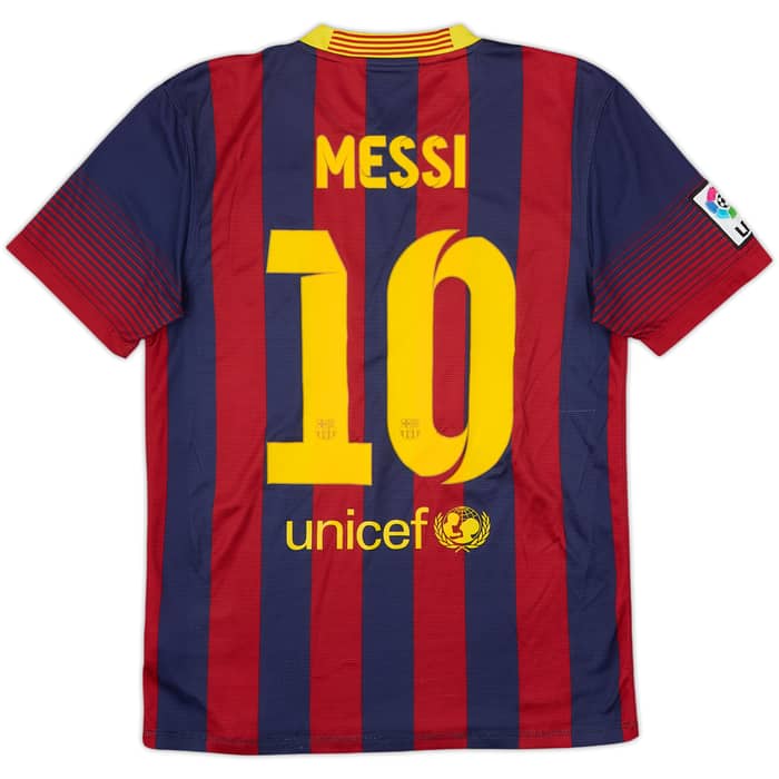 2013-14 Barcelona Local Camiseta Messi #10 - 8/10 - (L)