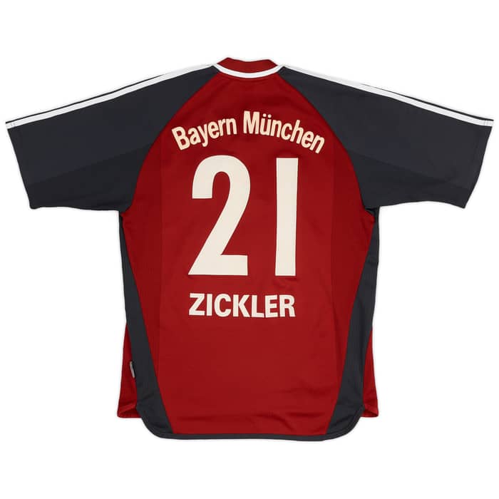2001-02 Bayern Munich Home Shirt Zickler #21 - 7/10 - (M)