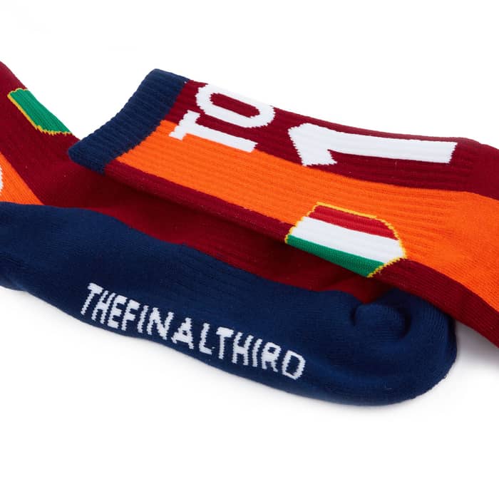 2001-02 Roma Totti #10 European Crew Socks