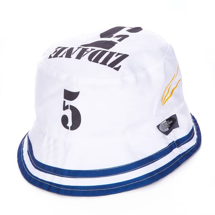 2001-02 Real Madrid CL Home Zidane #5 Bucket Hat (Plus Size)