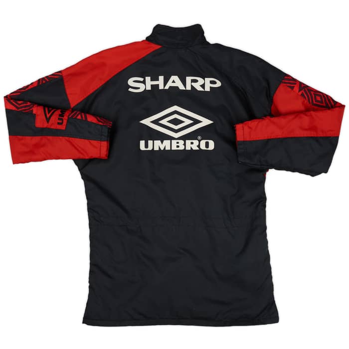1995-97 Manchester United Umbro Bench Coat - 8/10 - (S)