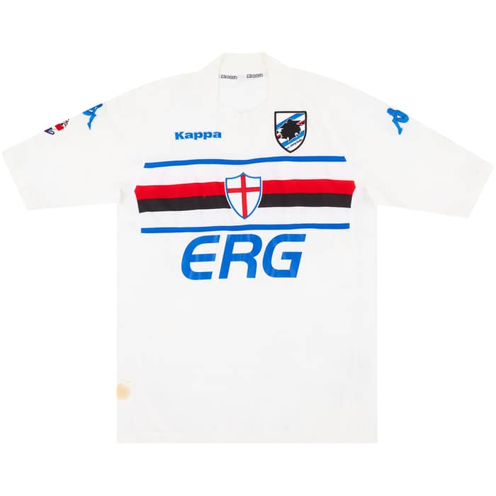 2004-05 Sampdoria Match Issue Away Shirt Pavan #32