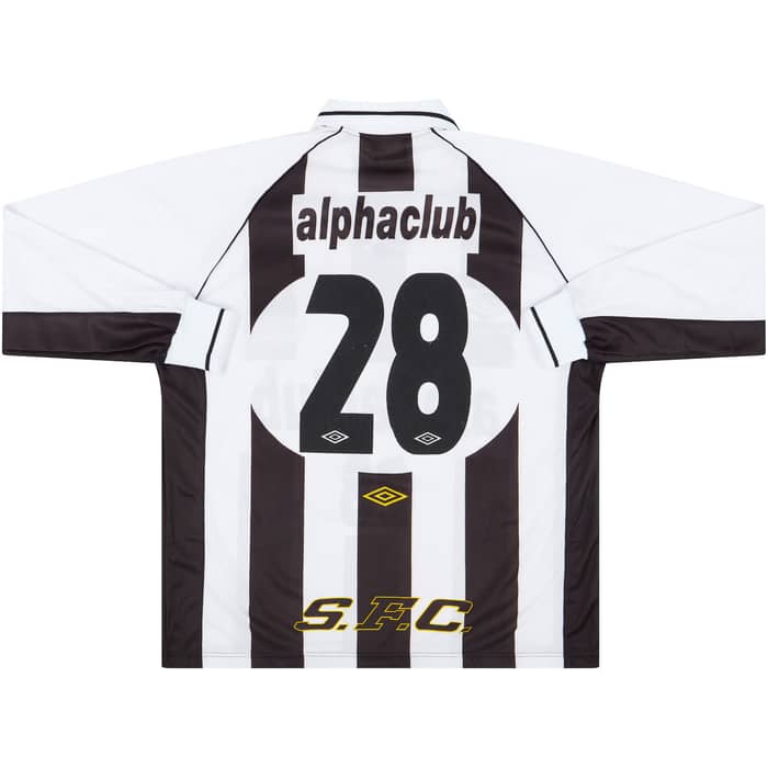 2000 Santos Match Issue Away L/S Shirt #28