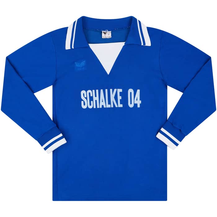 1977-78 Schalke Home L/S Shirt - 6/10 - (S)