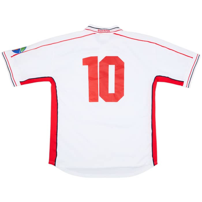 1999-00 Switzerland Youth Match Issue Away Shirt #10