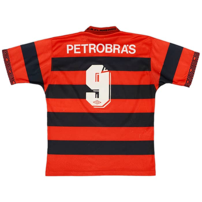 1994-95 Flamengo Centenary Home Shirt #9 - 6/10 - (L)