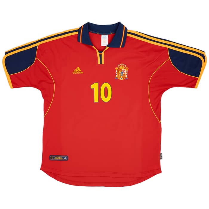1999-02 Spain Home Shirt Raul #10