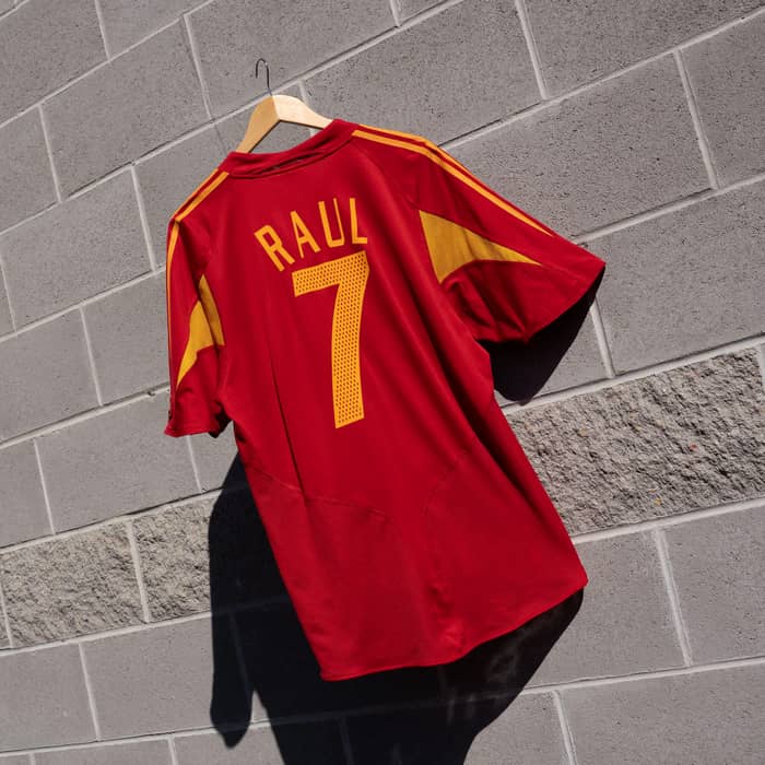 2004-06 Spain Maillot Domicile Raul #7 - 8/10 - (S)