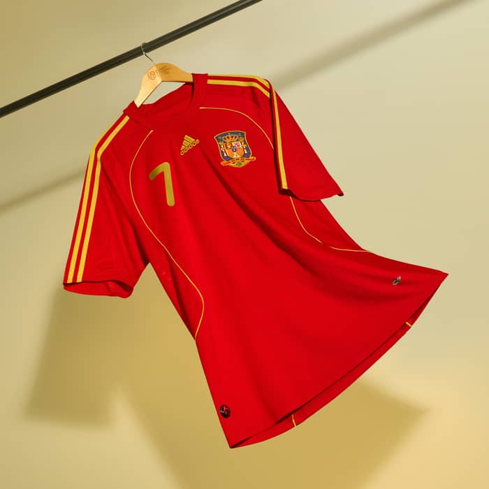 2007-09 Spain Maillot Domicile David Villa #7 - 6/10 - (S)