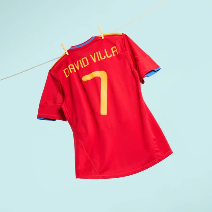 2009-10 Spain Maillot Domicile David Villa #7 - 8/10 - (S)