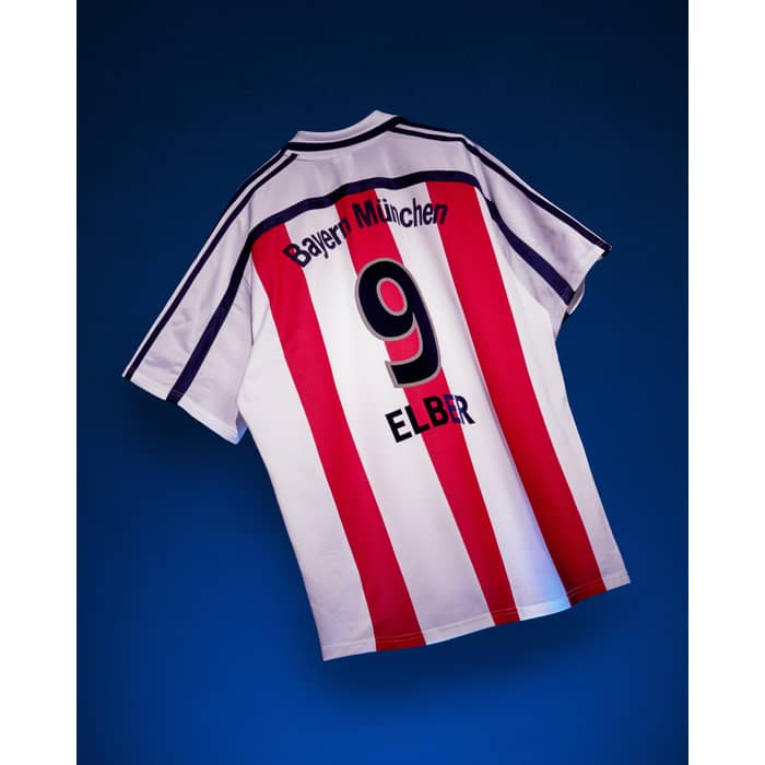 2000-01 Bayern Munich Away Shirt Elber #9 - 10/10 - (XXL)