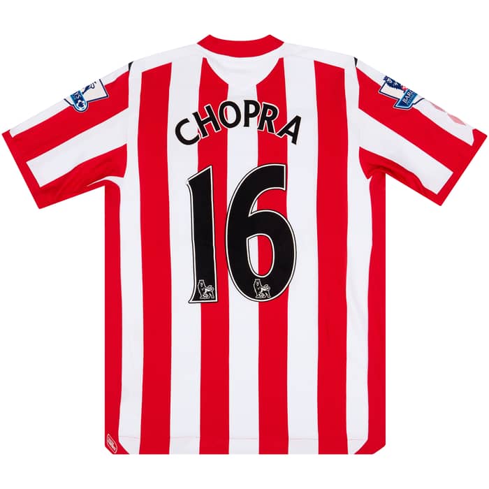 2008-09 Sunderland Match Issue Home Shirt Chopra #16