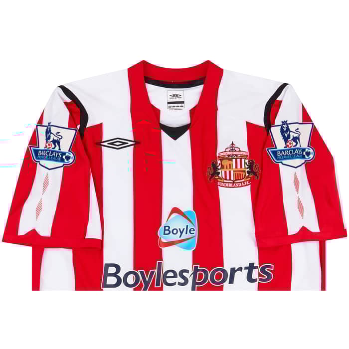 2008-09 Sunderland Match Issue Home Shirt Chopra #16