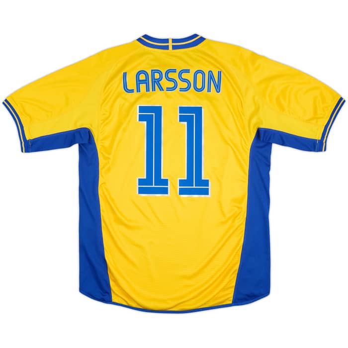 2003-04 Sweden Home Shirt Larsson #11