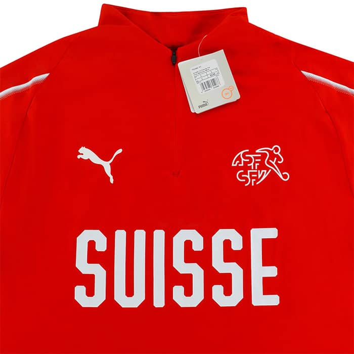 2018-19 Switzerland Puma 1/2 Zip Training Top - NEW