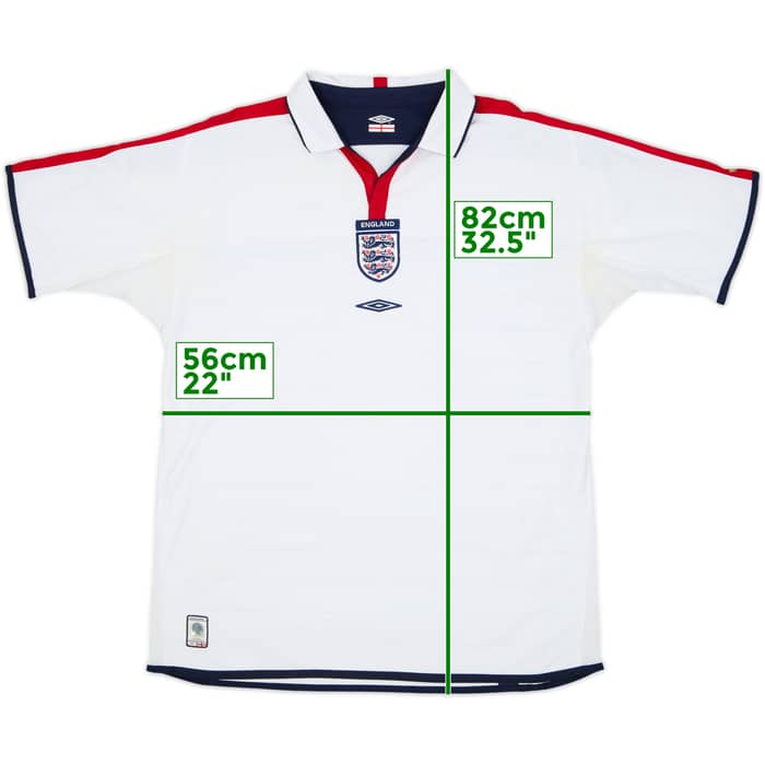 2003-05 England Home Shirt - 4/10 - (XL)